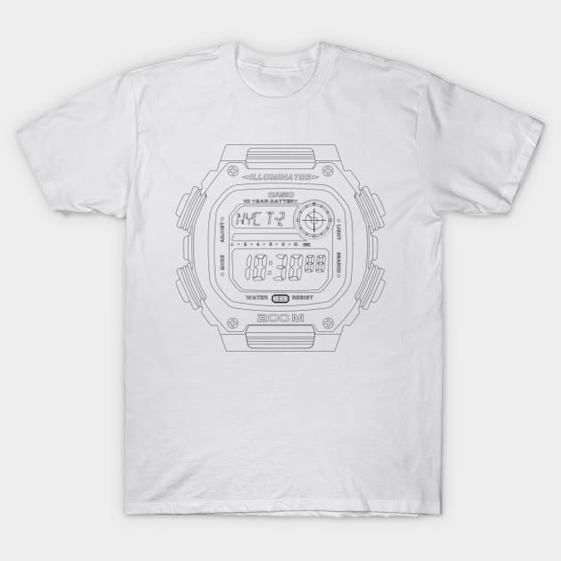 DW291 Casio T-Shirt by RadDadArt